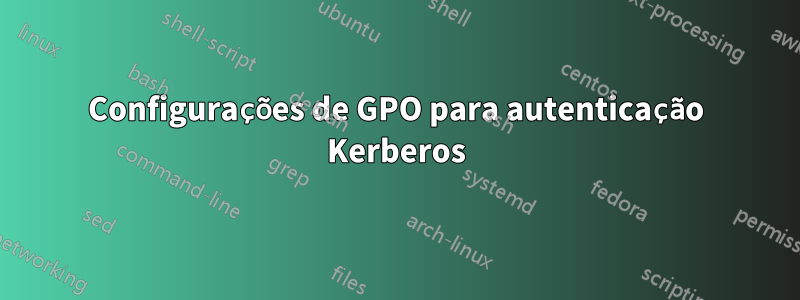 Configurações de GPO para autenticação Kerberos