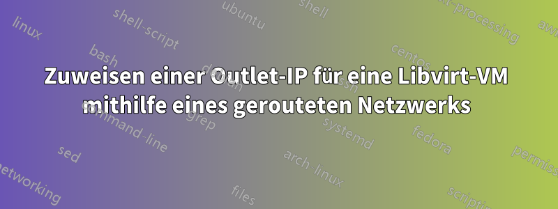 Zuweisen einer Outlet-IP für eine Libvirt-VM mithilfe eines gerouteten Netzwerks