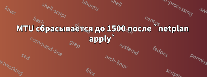 MTU сбрасывается до 1500 после `netplan apply`