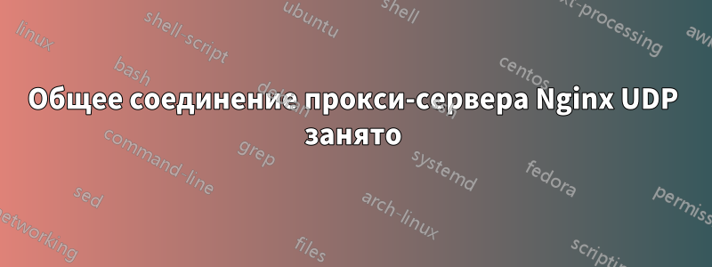 Общее соединение прокси-сервера Nginx UDP занято