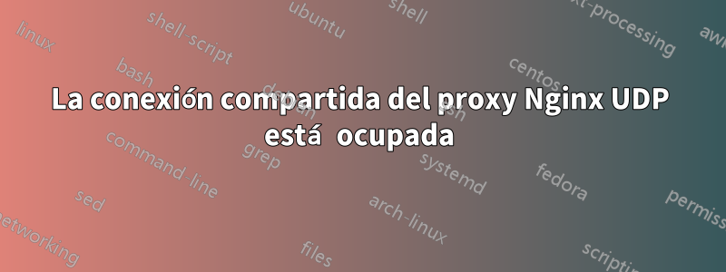 La conexión compartida del proxy Nginx UDP está ocupada