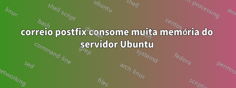correio postfix consome muita memória do servidor Ubuntu