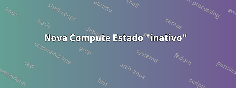 Nova Compute Estado "inativo"