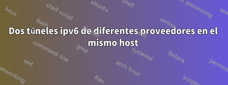 Dos túneles ipv6 de diferentes proveedores en el mismo host