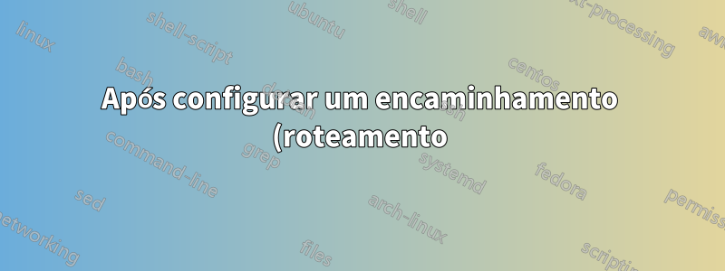 Após configurar um encaminhamento (roteamento) não consigo baixar arquivos dos servidores