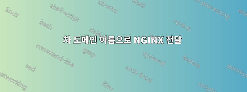 3차 도메인 이름으로 NGINX 전달