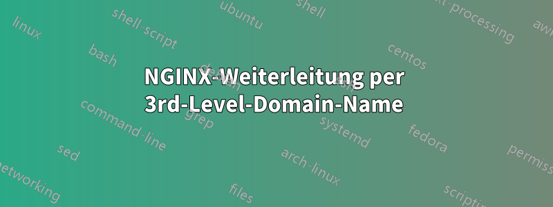 NGINX-Weiterleitung per 3rd-Level-Domain-Name