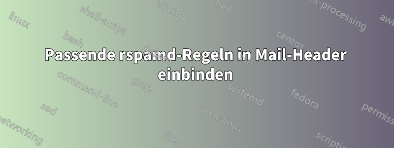 Passende rspamd-Regeln in Mail-Header einbinden