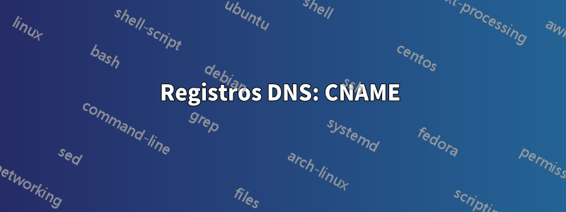 Registros DNS: CNAME
