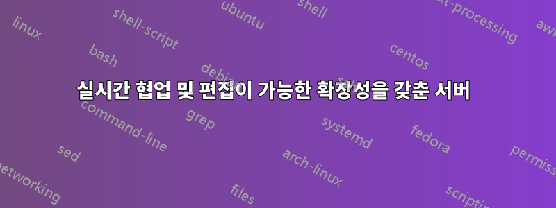 실시간 협업 및 편집이 가능한 확장성을 갖춘 서버 