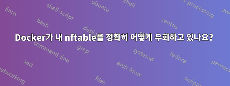 Docker가 내 nftable을 정확히 어떻게 우회하고 있나요?