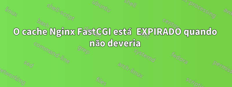 O cache Nginx FastCGI está EXPIRADO quando não deveria