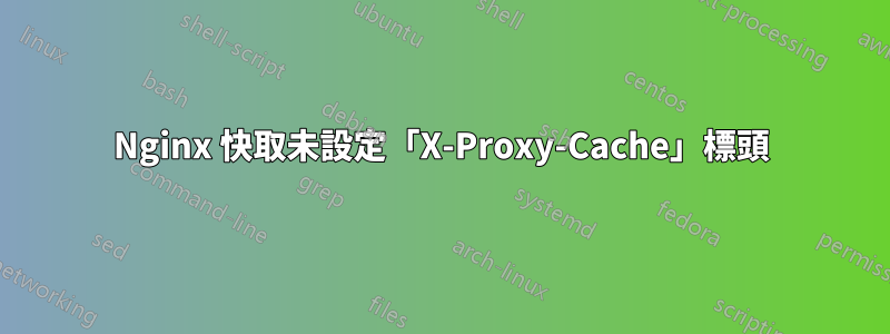 Nginx 快取未設定「X-Proxy-Cache」標頭