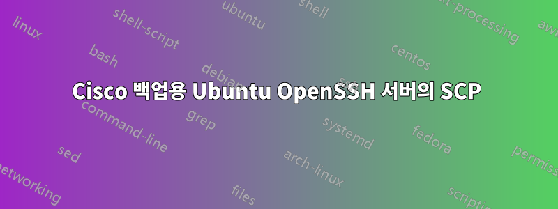 Cisco 백업용 Ubuntu OpenSSH 서버의 SCP