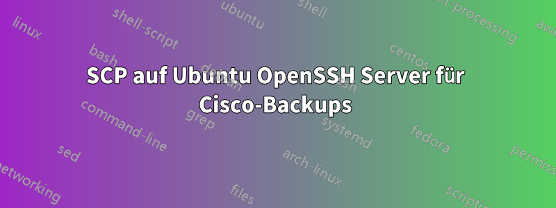 SCP auf Ubuntu OpenSSH Server für Cisco-Backups