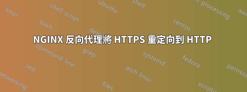 NGINX 反向代理將 HTTPS 重定向到 HTTP