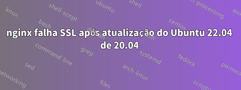 nginx falha SSL após atualização do Ubuntu 22.04 de 20.04