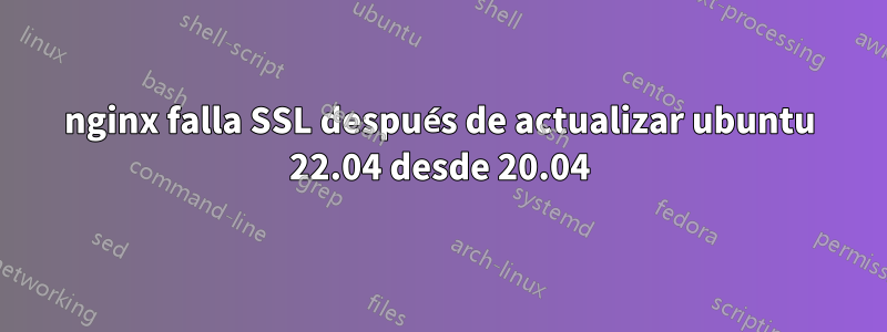 nginx falla SSL después de actualizar ubuntu 22.04 desde 20.04