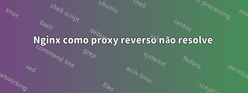 Nginx como proxy reverso não resolve