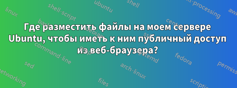 Где разместить файлы на моем сервере Ubuntu, чтобы иметь к ним публичный доступ из веб-браузера?