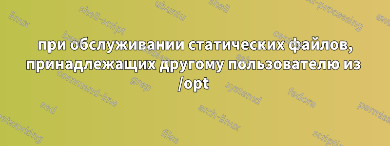 404 при обслуживании статических файлов, принадлежащих другому пользователю из /opt