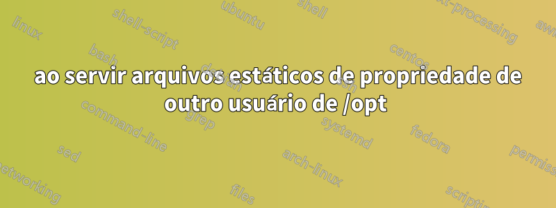 404 ao servir arquivos estáticos de propriedade de outro usuário de /opt