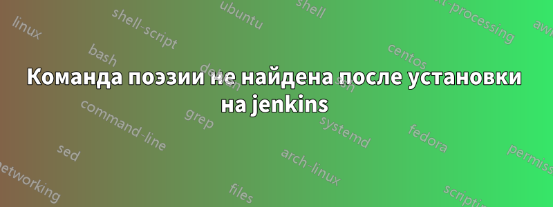 Команда поэзии не найдена после установки на jenkins