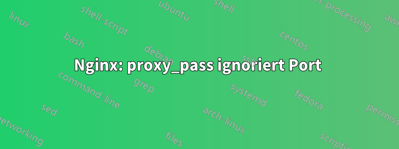 Nginx: proxy_pass ignoriert Port