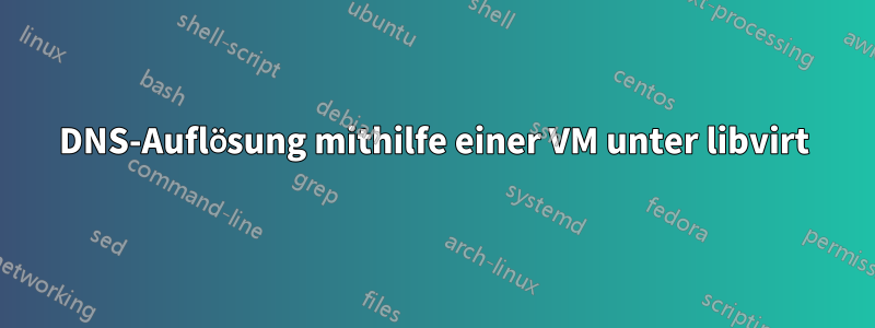 DNS-Auflösung mithilfe einer VM unter libvirt