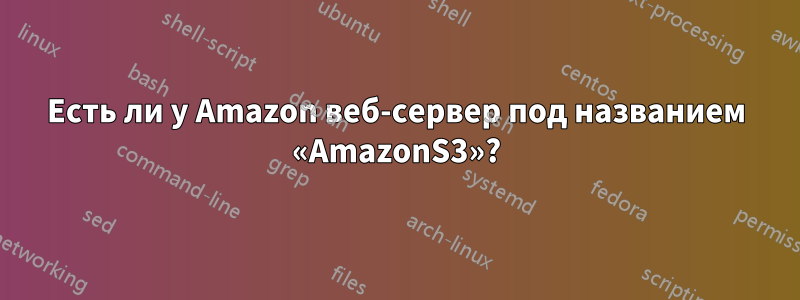 Есть ли у Amazon веб-сервер под названием «AmazonS3»?