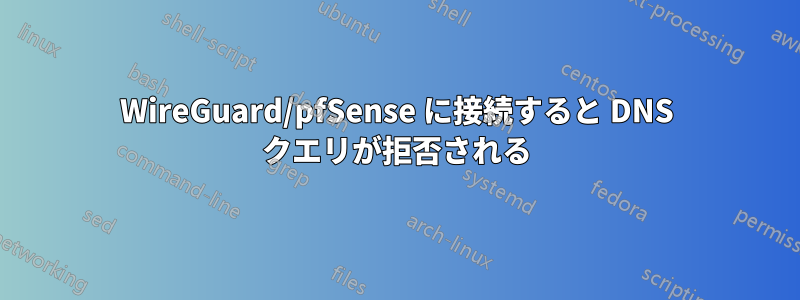 WireGuard/pfSense に接続すると DNS クエリが拒否される