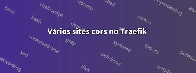 Vários sites cors no Traefik