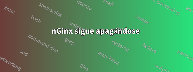 nGinx sigue apagándose