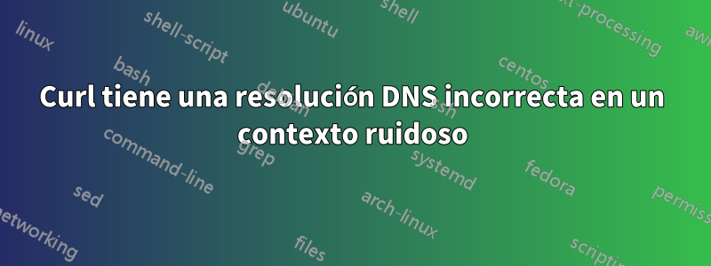 Curl tiene una resolución DNS incorrecta en un contexto ruidoso