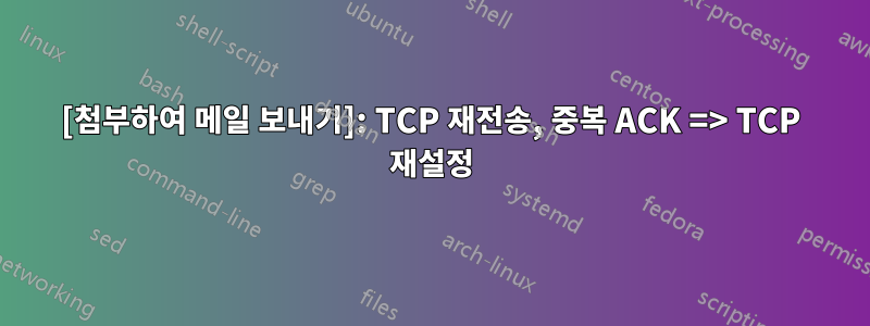 [첨부하여 메일 보내기]: TCP 재전송, 중복 ACK => TCP 재설정