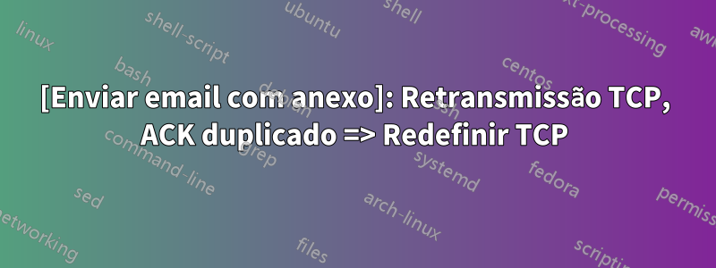 [Enviar email com anexo]: Retransmissão TCP, ACK duplicado => Redefinir TCP