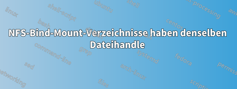 NFS-Bind-Mount-Verzeichnisse haben denselben Dateihandle