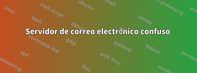 Servidor de correo electrónico confuso