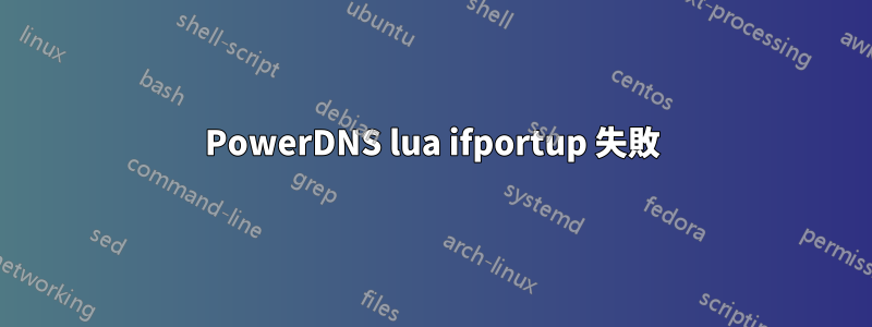 PowerDNS lua ifportup 失敗