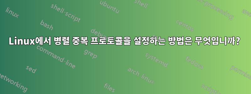Linux에서 병렬 중복 프로토콜을 설정하는 방법은 무엇입니까?