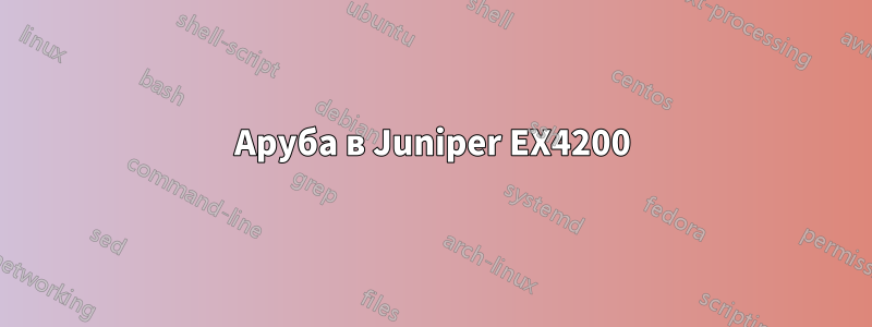 Аруба в Juniper EX4200