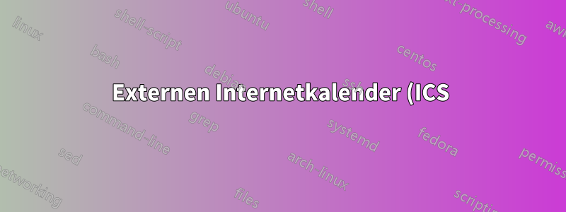 Externen Internetkalender (ICS) in allen Outlook-Benutzern auf 365 anzeigen
