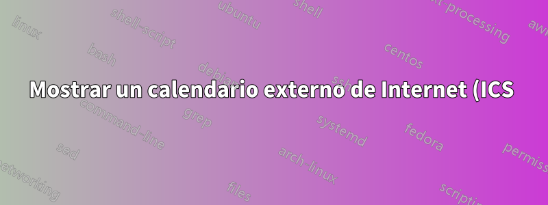 Mostrar un calendario externo de Internet (ICS) en Outlook en 365 de todos