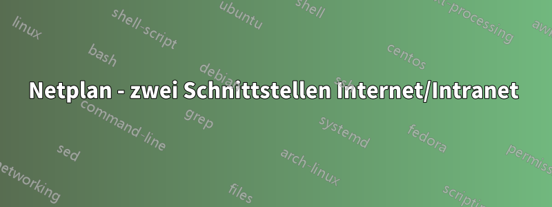 Netplan - zwei Schnittstellen Internet/Intranet