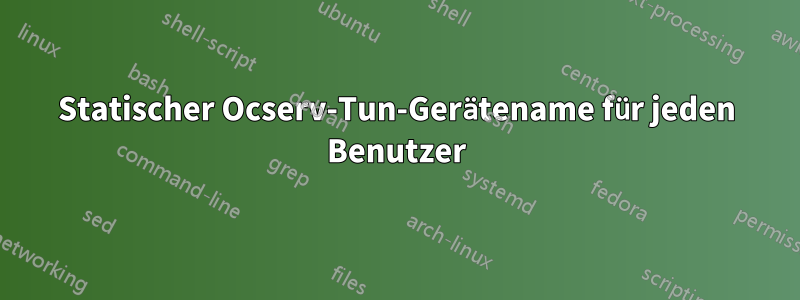 Statischer Ocserv-Tun-Gerätename für jeden Benutzer