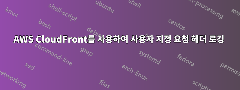 AWS CloudFront를 사용하여 사용자 지정 요청 헤더 로깅