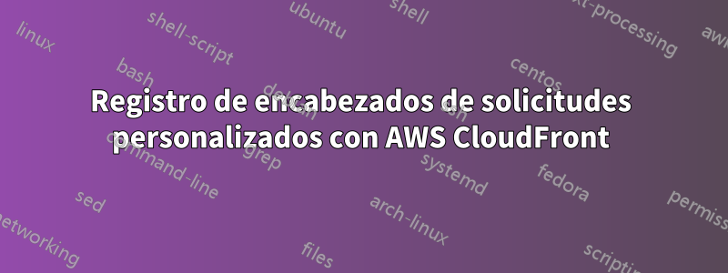 Registro de encabezados de solicitudes personalizados con AWS CloudFront