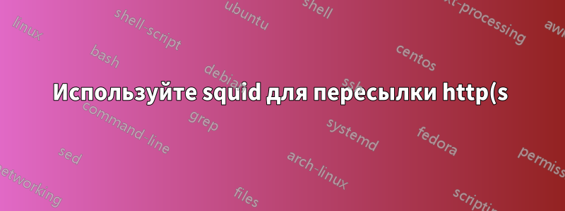 Используйте squid для пересылки http(s)-запросов на основе доменного имени