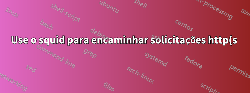 Use o squid para encaminhar solicitações http(s) com base no nome de domínio