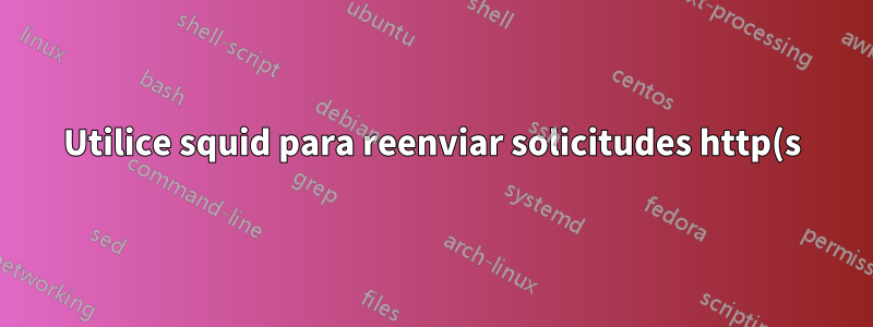 Utilice squid para reenviar solicitudes http(s) basadas en el nombre de dominio